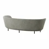 Dandy 3-sits soffa Black oak - Kirkby Design Spiral - 23 Monochrome