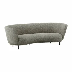 Dandy 3-sits soffa Black oak - Kirkby Design Spiral - 23 Monochrome