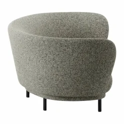 Dandy 3-sits soffa Black oak - Kirkby Design Spiral - 23 Monochrome