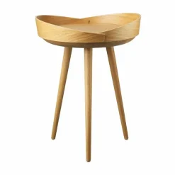 D106 Bakkedal brickbord Ø38 cm Oak nature lacquered