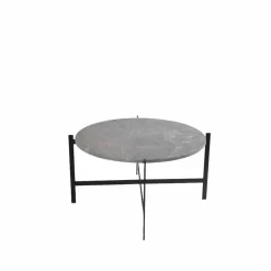 Deck soffbord marmor grå svart stativ