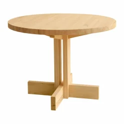 001 Dining Table matbord Matt oljevaxad furu Ø100x74 cm