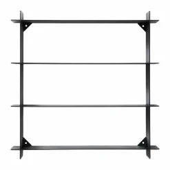 Division vägghylla Black steel 45x45x10 cm