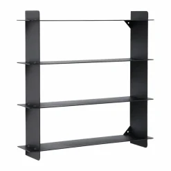 Division vägghylla Black steel 45x45x10 cm