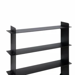 Division vägghylla Black steel 45x45x10 cm