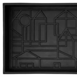 Dixie gummimatta med kant Villastad 36x85 cm