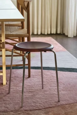 Dot pall läder Chestnut