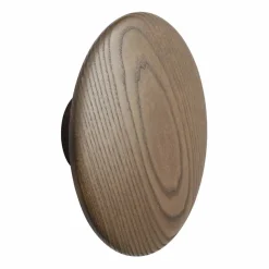 Dots wood krok dark stained brown Ø17 cm