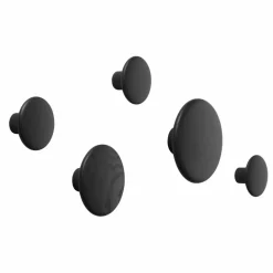 Dots Wood 5-pack Black