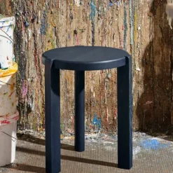 D108 Ragnesminde sidobord Ø35 cm Midnight blue