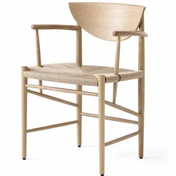 Drawn stol HM4 med armstöd Oljad ek