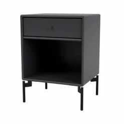 Dream sängbord anthracite 04 svartlackade ben