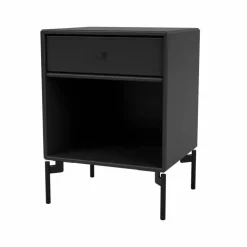 Dream sängbord black 05 svartlackade ben