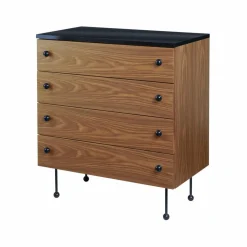 62 Dresser byrå american walnut 4 lådor