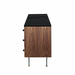 62 Dresser byrå american walnut 6 lådor