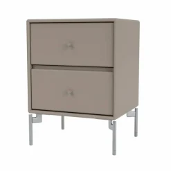 Drift sängbord truffle 141 kromben cm