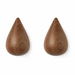 Dropit knopp 2-pack valnöt Stor
