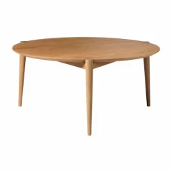 D102 Søs soffbord Ø85 cm Oak solid oiled