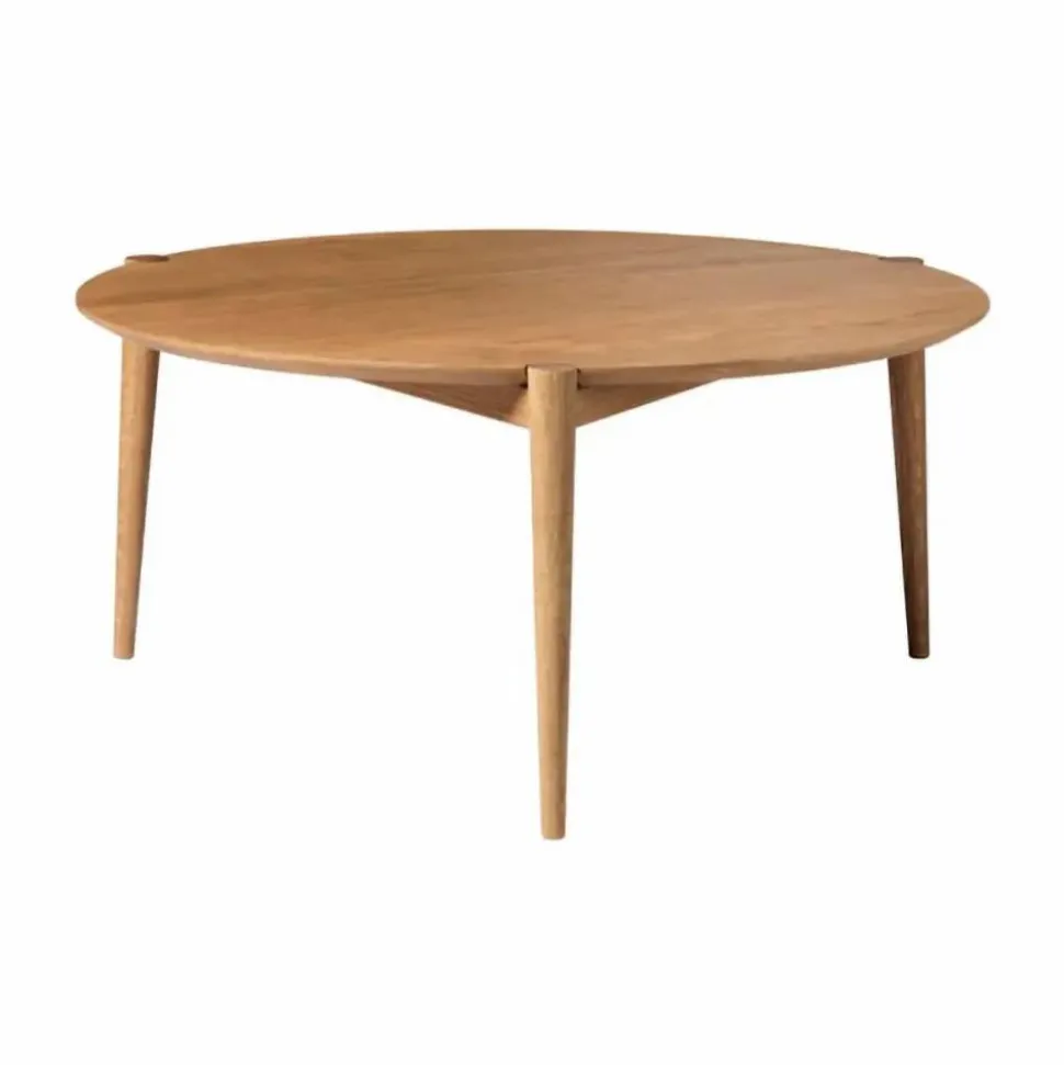 D102 Søs soffbord Ø85 cm Oak solid oiled