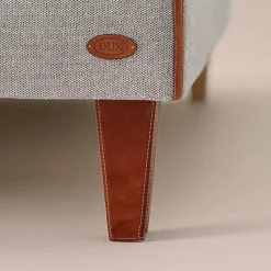 Dux klädda sängben Läder dakota 24 konjak koniska h.12cm 2-pack
