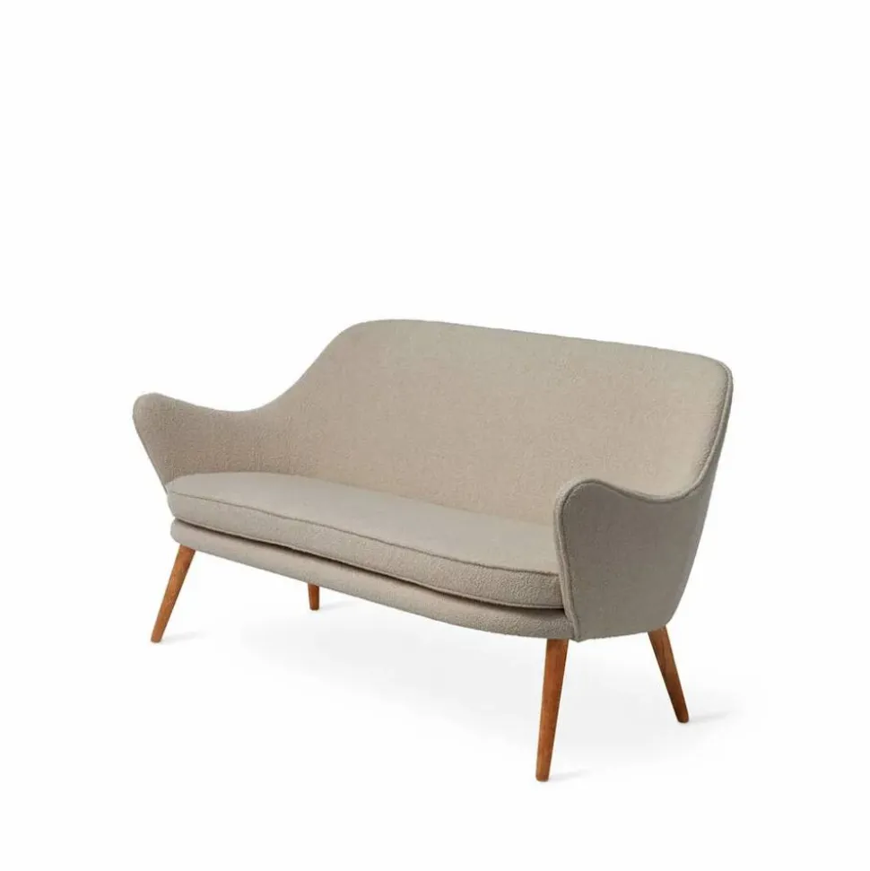 Dwell soffa 2-sits tyg barnum 2 sand ben i rökt ek