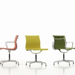 EA 103 karmstol polerad aluminium Hopsak 66 nero