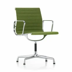 EA 103 karmstol polerad aluminium Hopsak 70 grass green-forest