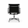 EA132 Aluminium Chair kontorsstol felt glides 66 nero black leather-polished