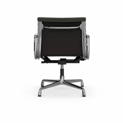 EA132 Aluminium Chair kontorsstol felt glides 69 umbra grey leather L50-polished