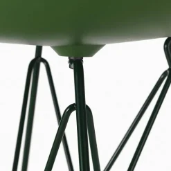 Eames Plastic Side Chair DSR Soft Glides stol Forest 48-dark green 24