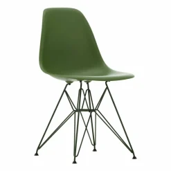 Eames Plastic Side Chair DSR Soft Glides stol Forest 48-dark green 24