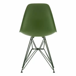 Eames Plastic Side Chair DSR Soft Glides stol Forest 48-dark green 24