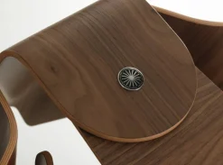 Eames elephant pall/dekoration Natural laquered walnut