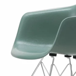 Eames fiberglass armchair DAR karmstol Sea foam green-Chrome