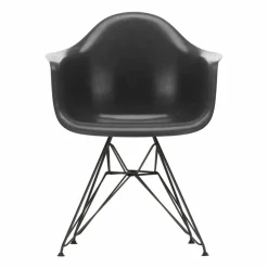 Eames fiberglass armchair DAR karmstol Elephant hide grey-Basic dark