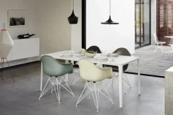 Eames fiberglass armchair DAR karmstol Elephant hide grey-Basic dark