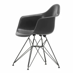 Eames fiberglass armchair DAR karmstol Elephant hide grey-Basic dark