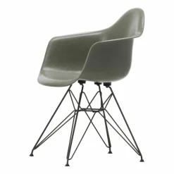 Eames fiberglass armchair DAR karmstol Raw umber-Basic dark