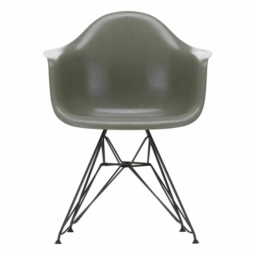 Eames fiberglass armchair DAR karmstol Raw umber-Basic dark