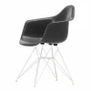 Eames fiberglass armchair DAR karmstol Elephant hide grey-White
