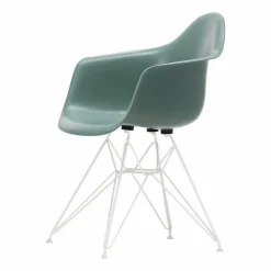 Eames fiberglass armchair DAR karmstol Sea foam green-White