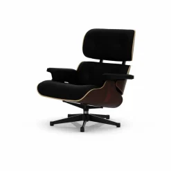 Eames Lounge Chair Classic Dimensions 66 Nero-05 santos palisander-pol. steel-black