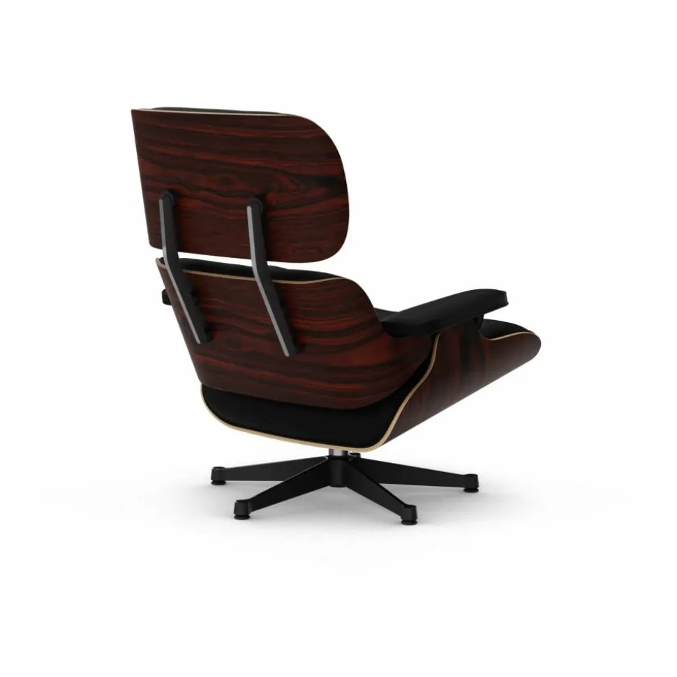 Eames Lounge Chair New Dimensions 66 Nero-05 santos palisander-pol. steel-black