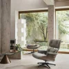 Eames Lounge Chair & Ottoman new dimensions 11 Pine Green-32 walnut dark-pol.steel-black