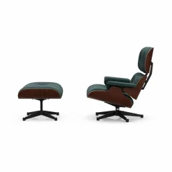 Eames Lounge Chair & Ottoman new dimensions 11 Pine Green-32 walnut dark-pol.steel-black