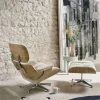 Eames Lounge Chair & Ottoman new dimensions 11 Anthracite-26 chestnut-pol. steel