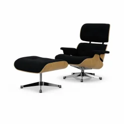 Eames Lounge Chair & Ottoman new dimensions 11 Anthracite-26 chestnut-pol. steel
