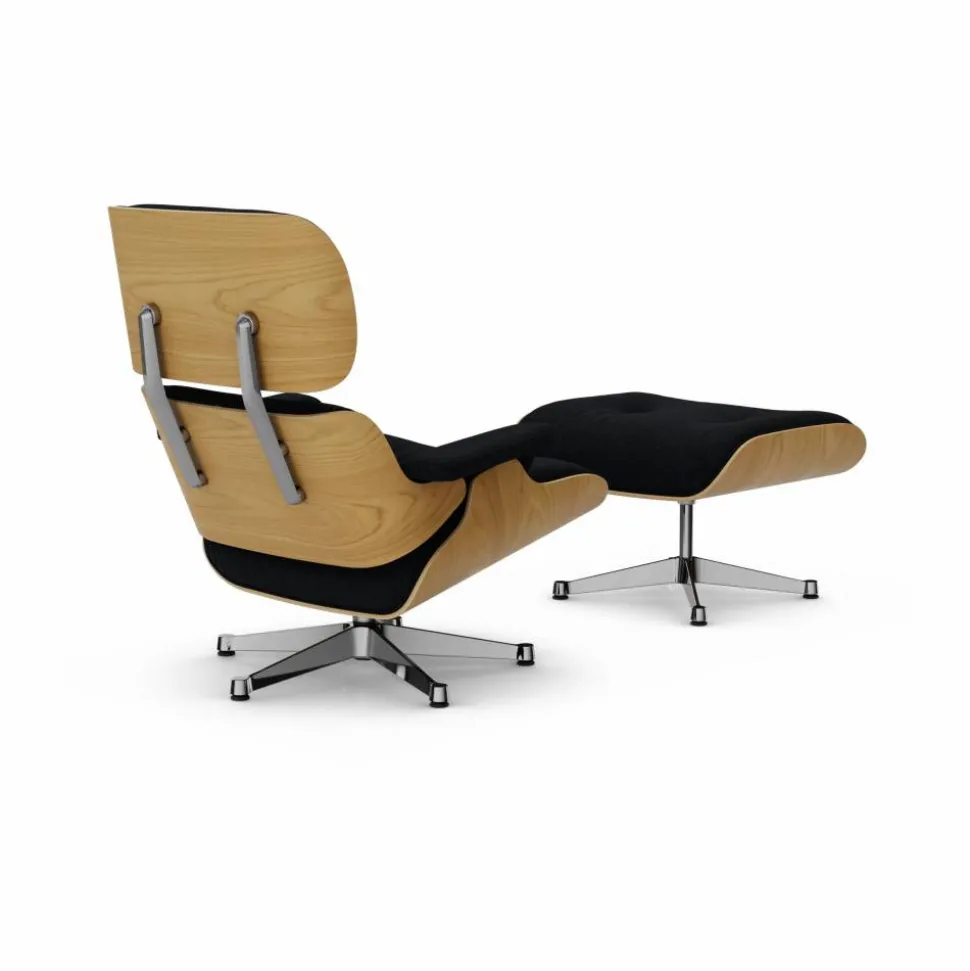 Eames Lounge Chair & Ottoman new dimensions 11 Anthracite-26 chestnut-pol. steel
