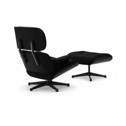 Eames Lounge Chair & Ottoman new dimensions 68 Chocolate-27 chestnut black-pol. steel-black