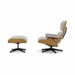 Eames Lounge Chair & Ottoman new dimensions 01 Ivory-pearl-27 chestnut black-black steel